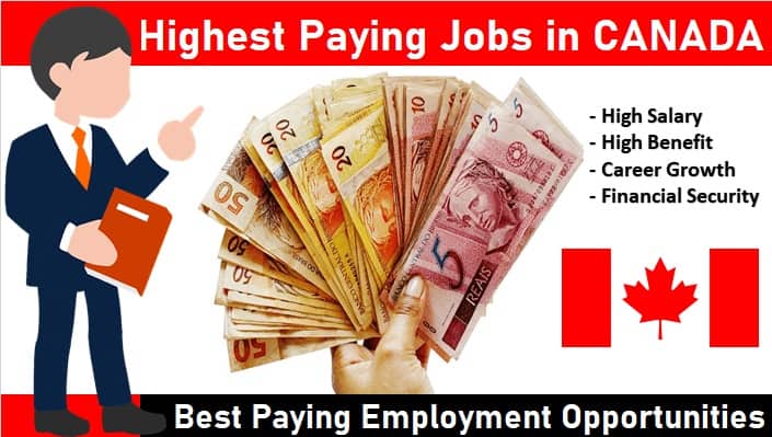 Top 10 highest paying Jobs in Canada