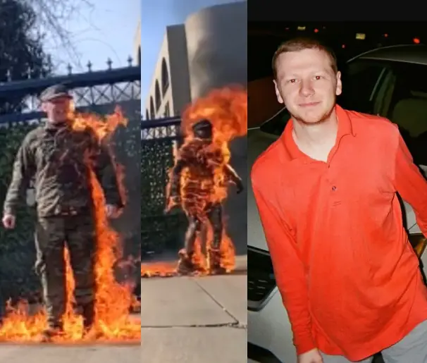 Airman Sets Himself on fire