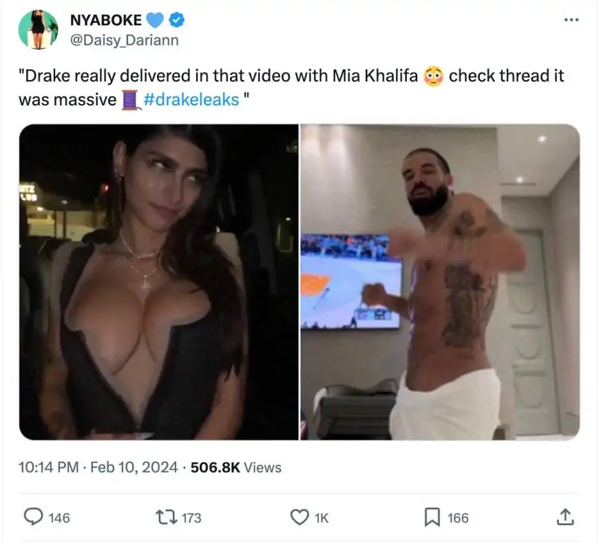 Mia Khalifa and Drake Leaked Video