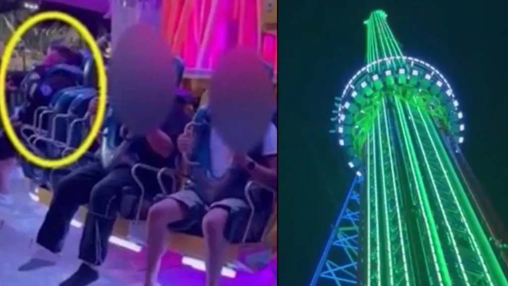 orlando drop tower accident video