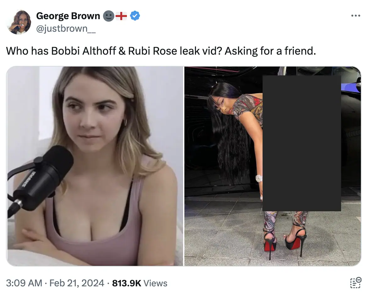 Rubi Rose Bobbi Althoff Video Leaks