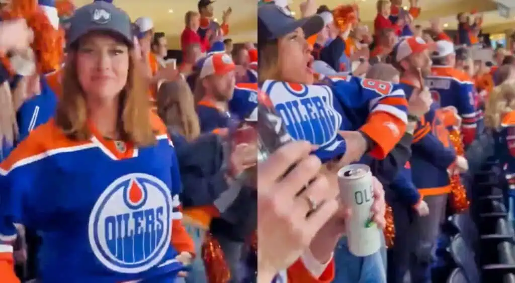 oilers fan flashes crowd unedited